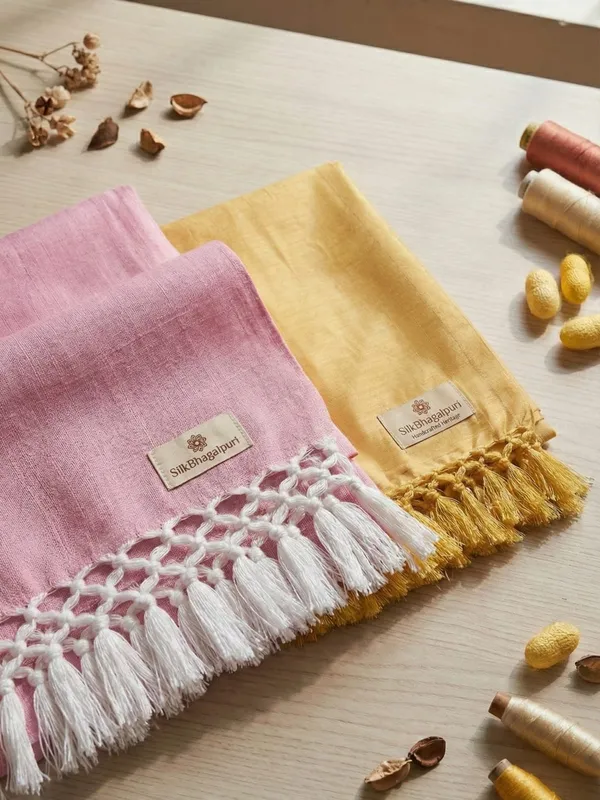 Top_Quality_Bhagalpuri_Dull_Silk_Chadar_Pack_Of_2
