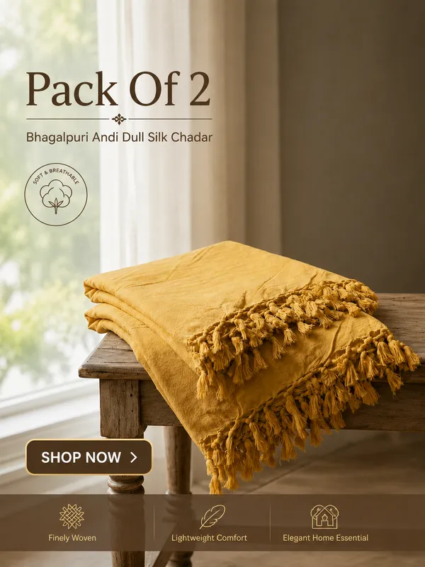 Pack_Of_2_Yellow_Combo_Bhagalpuri_Andi_Dull_Silk_Chadar