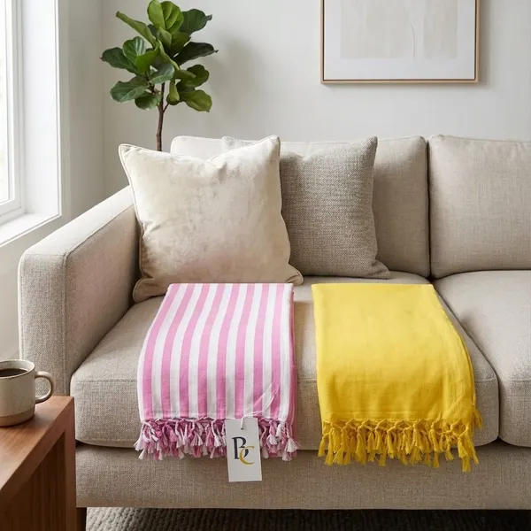 Pack_Of_2_Yellow_And_Pink_Strip_Soft_Dull_Ac_Comforter_Duvet_Andi_Bhagalpuri_Chadar