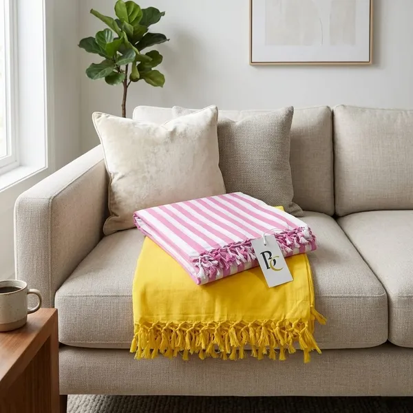 Pack_Of_2_Yellow_And_Pink_Strip_Soft_Dull_Ac_Comforter_Duvet_Andi_Bhagalpuri_Chadar