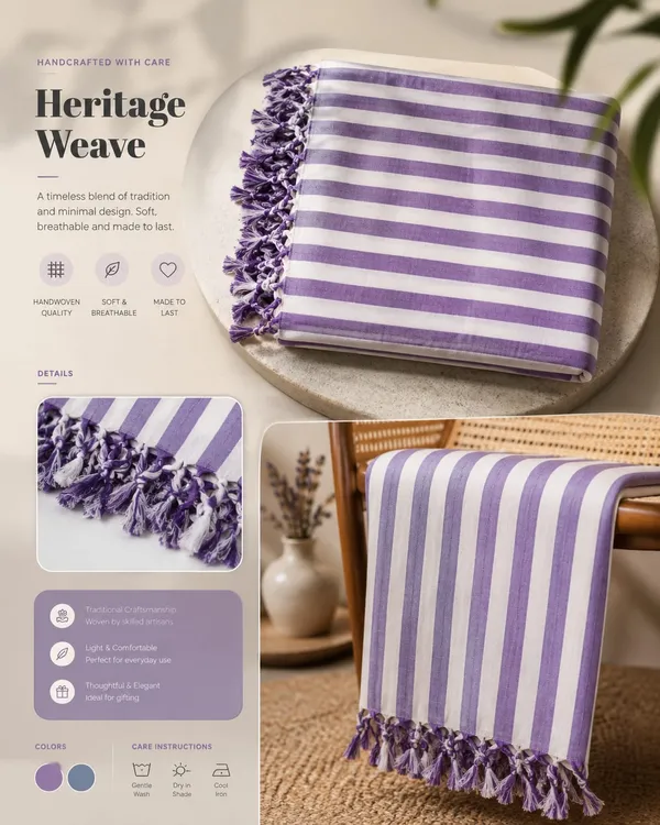 Purple__Bhagalpuri_Chadar_Cotton_Single_Striped_Printed_Flat_Bedsheet_Andi_Chaadar
