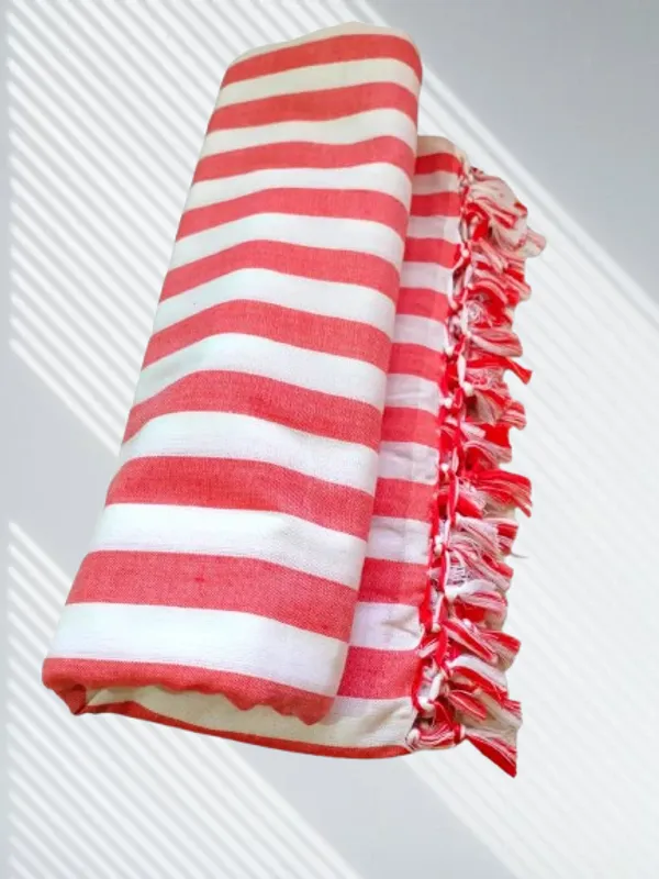 Best_Quality_Red_Strip_Organic_Cotton_Silky_Soft_Bhagalpuri_Dull_Chadar