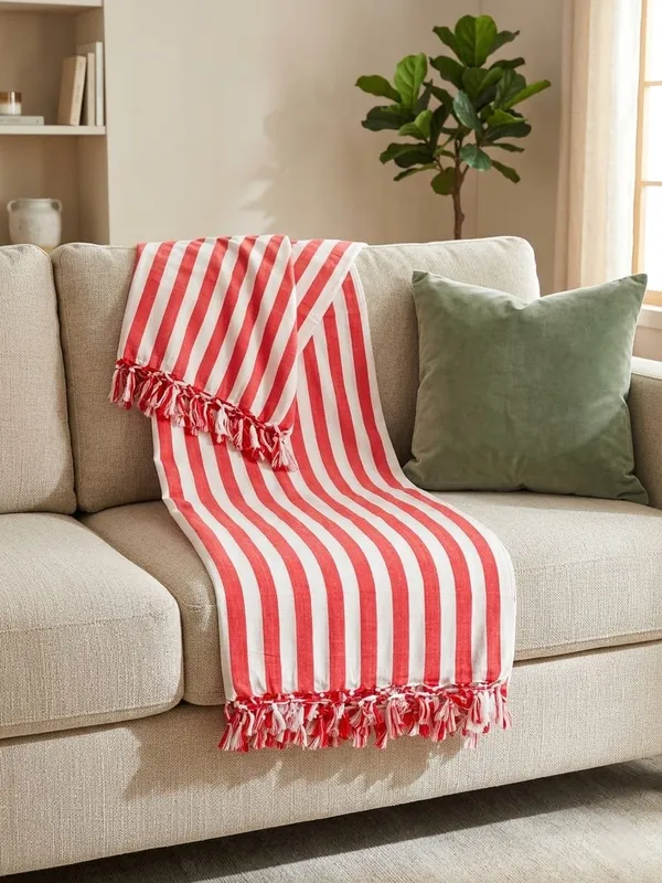 Best_Quality_Red_Strip_Organic_Cotton_Silky_Soft_Bhagalpuri_Dull_Chadar