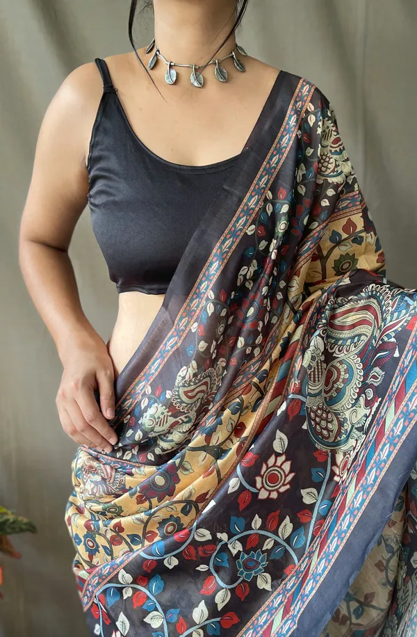 Multicolor_Chanderi_Saree_For_Women_&_Girls