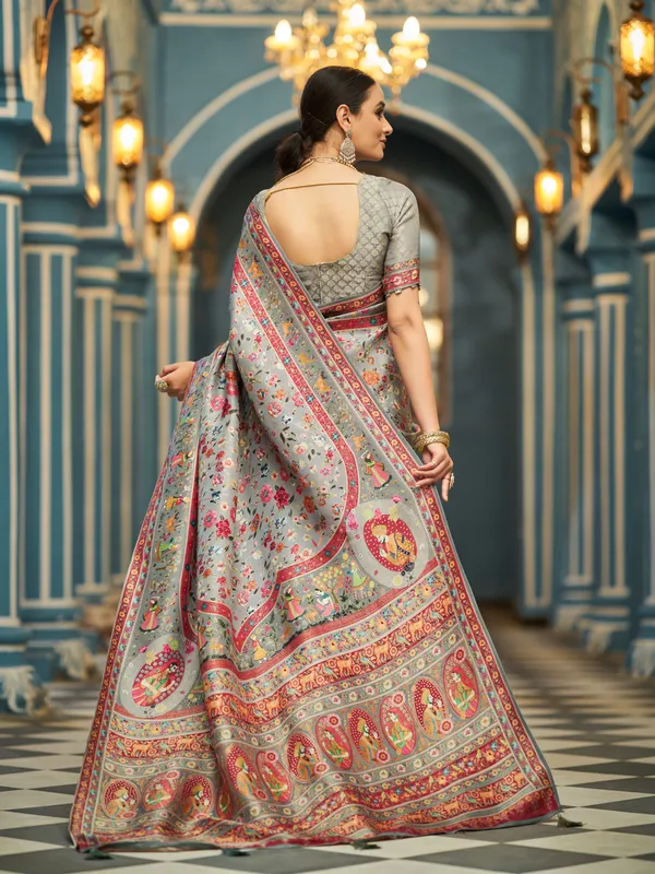 Light_Grey_Soft_Silk_For_Women_&_Girls