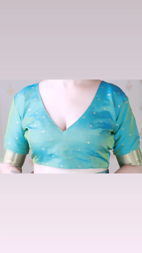 Sky_Soft_Silk_With_Flower_Meenakari_Motifs_Saree_With_Blouse_Piece_For_Women_&_Girl