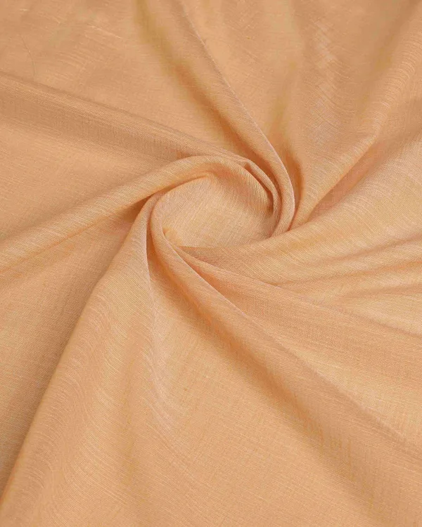 Light_Orange_Linen_Saree_For_Women_&_Girls