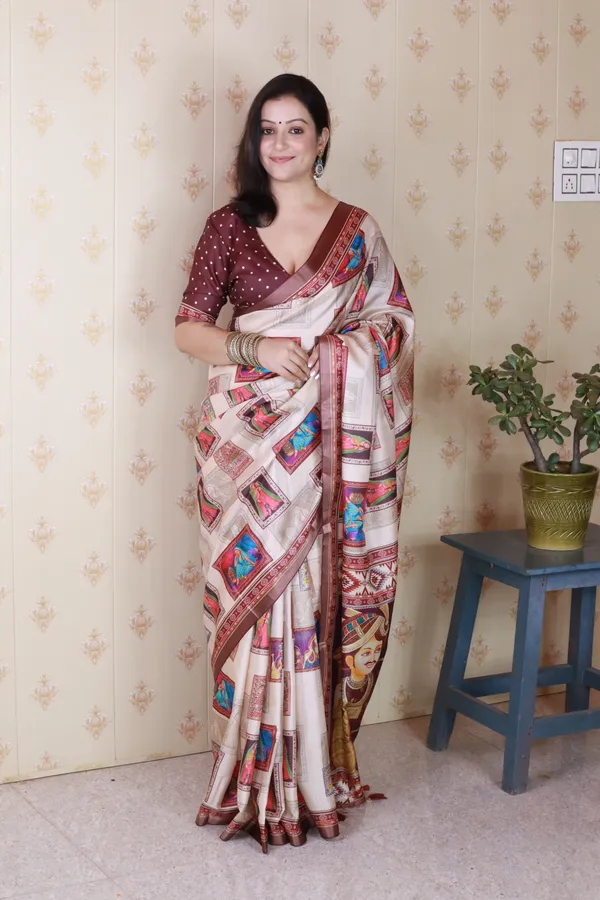 Maroon_Katki_Silk_With_Floral_Prints_Saree_With_Blouse_Piece_For_Women_&_Girl