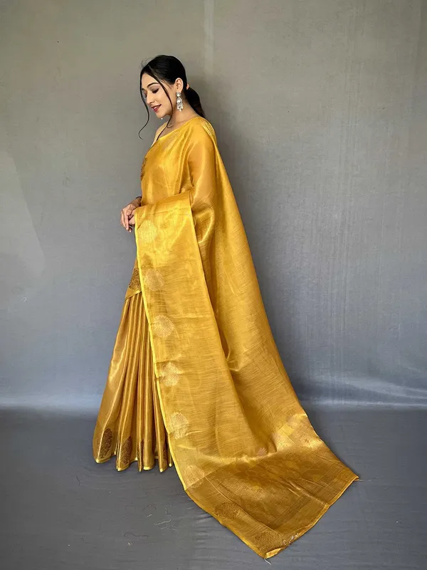 Yellow_Silk_For_Women_&_Girls