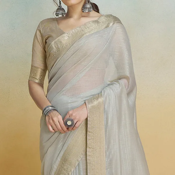 Grey_Silk_For_Women_&_Girls