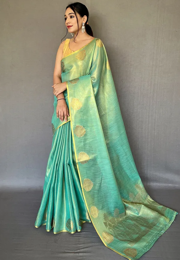 Sky_Blue_Silk_For_Women_&_Girls