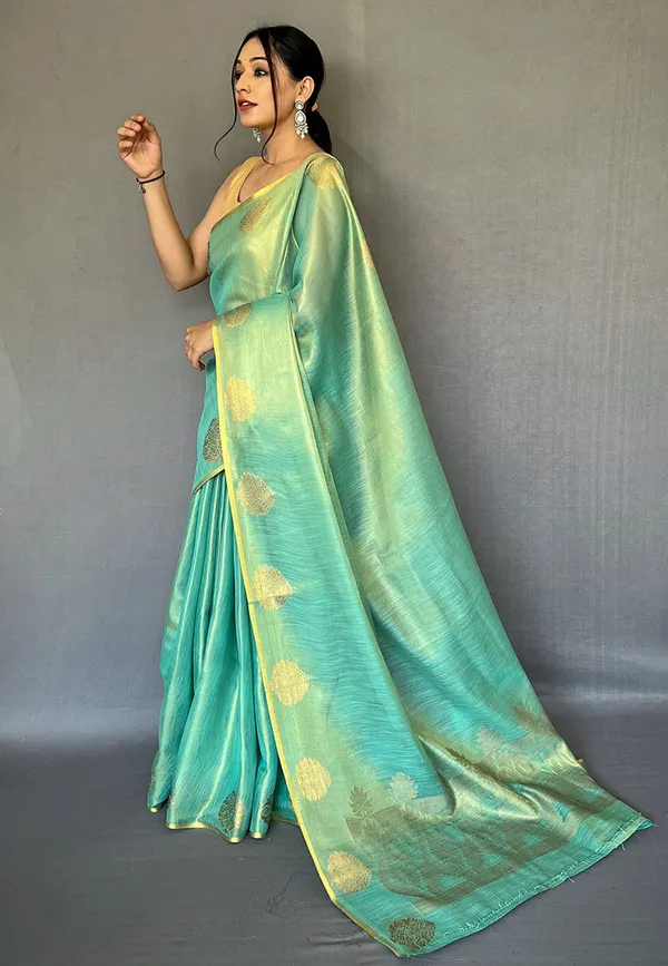 Sky_Blue_Silk_For_Women_&_Girls