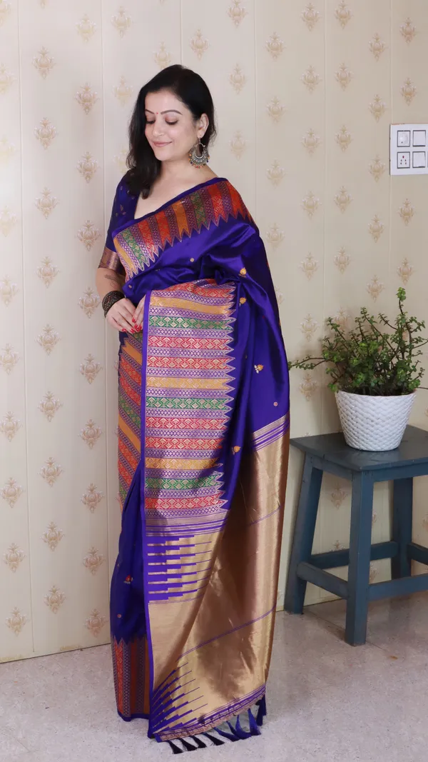 Violet_Soft_Silk_With_Floral_Meenakari_Motifs_Saree_With_Blouse_Piece_For_Women_&_Girl
