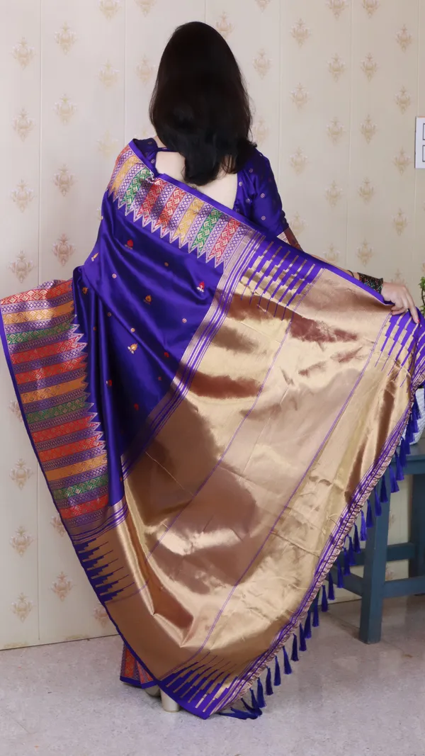 Violet_Soft_Silk_With_Floral_Meenakari_Motifs_Saree_With_Blouse_Piece_For_Women_&_Girl