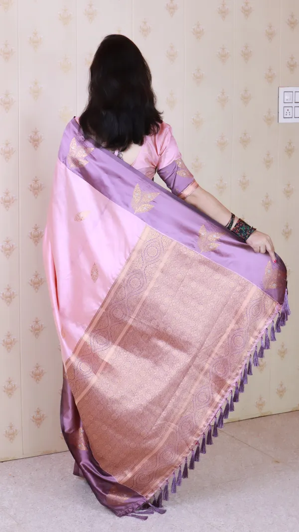 Baby_Pink_Soft_Silk_With_Zig_Zag_Motifs_Saree_With_Blouse_Piece_For_Women_&_Girl