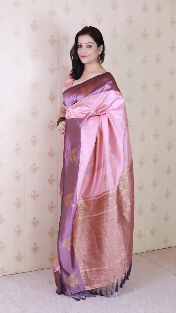 Baby_Pink_Soft_Silk_With_Zig_Zag_Motifs_Saree_With_Blouse_Piece_For_Women_&_Girl