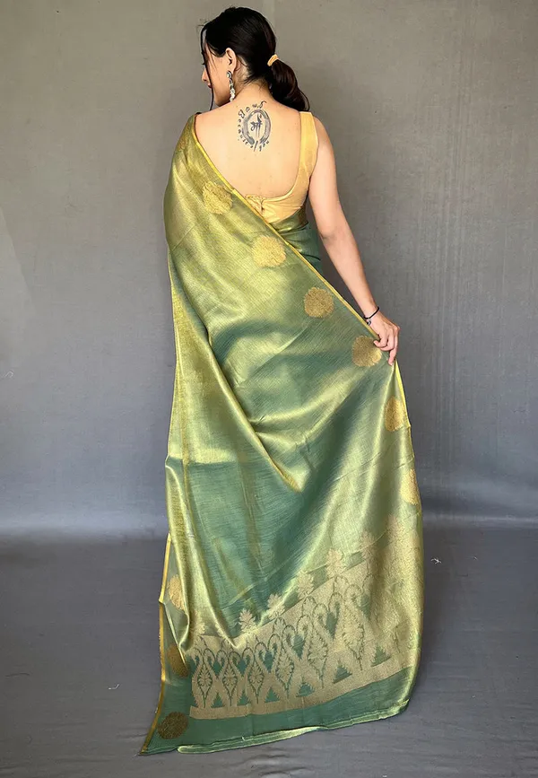 Green_Silk_For_Women_&_Girls