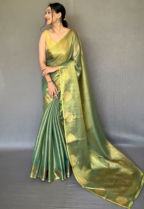 Green_Silk_For_Women_&_Girls