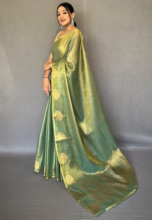 Green_Silk_For_Women_&_Girls