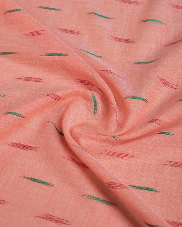 Peach_Organza_Saree_For_Women_&_Girls