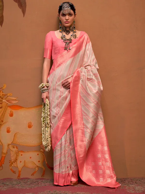 Multicolor_Premium_Silk_With_Blouse_Piece_For_Women_&_Girls