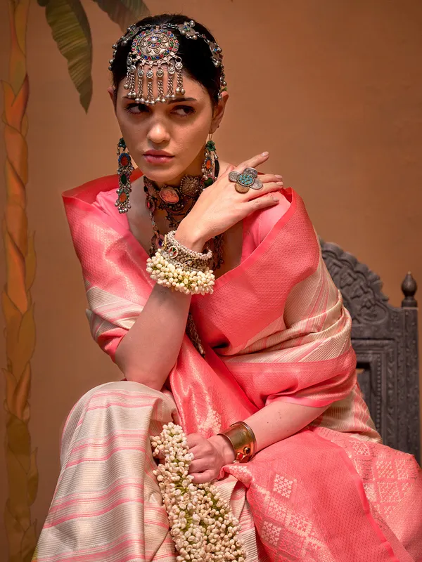 Multicolor_Premium_Silk_With_Blouse_Piece_For_Women_&_Girls