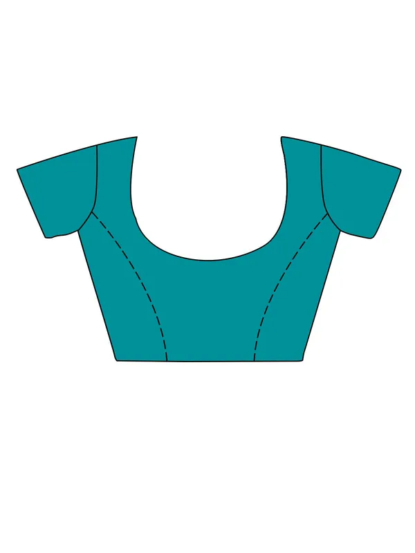 Sky_Blue_Premium_Silk_With_Blouse_Piece_For_Women_&_Girls