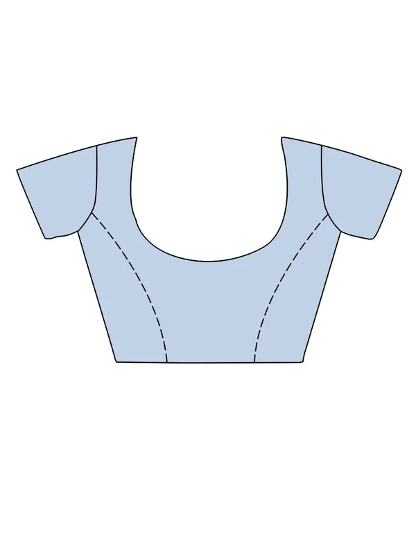 Sky_Blue_Premium_Linen_Saree_With_Blouse_Piece_For_Women_&_Girls