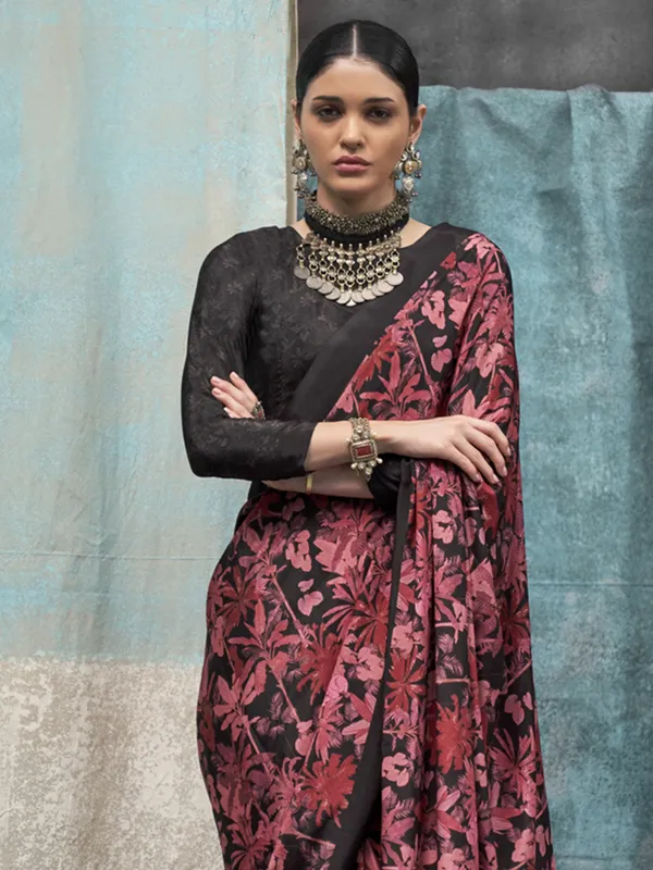 Multicolor_Premium_Silk_With_Blouse_Piece_For_Women_&_Girls