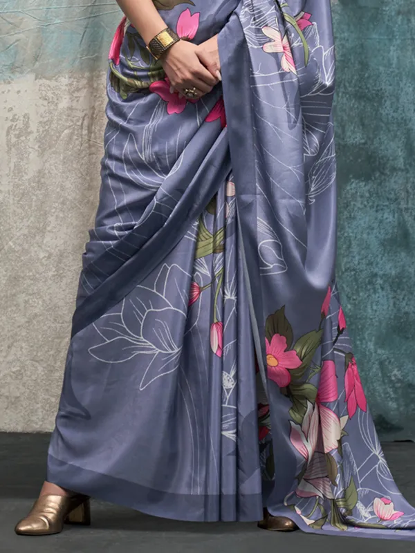 Multicolor_Premium_Silk_With_Blouse_Piece_For_Women_&_Girls