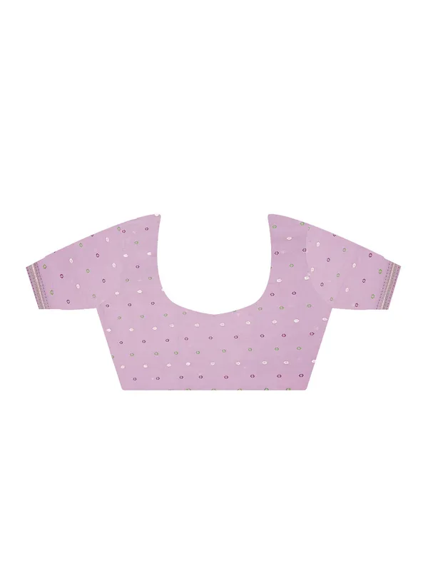 Burgundy_Premium_Silk_With_Blouse_Piece_For_Women_&_Girls
