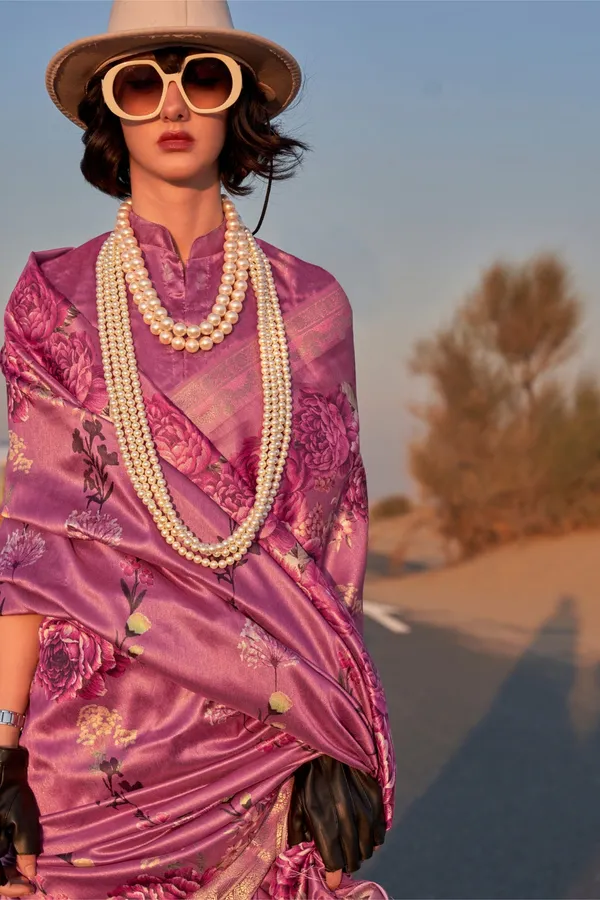 Dark_Pink_Premium_Tussar_Silk_Digital_Print_Saree_Saree_With_Blouse_Piece_For_Women_&_Girls