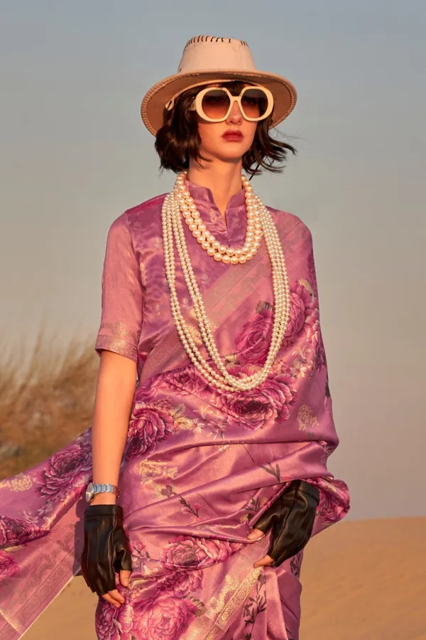 Dark_Pink_Premium_Tussar_Silk_Digital_Print_Saree_Saree_With_Blouse_Piece_For_Women_&_Girls
