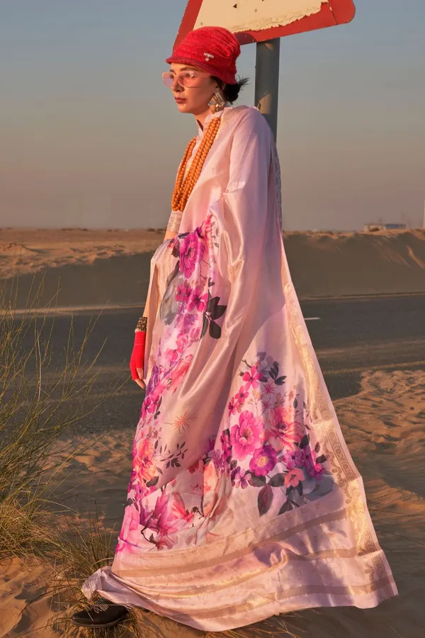 Lace_Pink_Premium_Tussar_Silk_Digital_Print_Saree_Saree_With_Blouse_Piece_For_Women_&_Girls