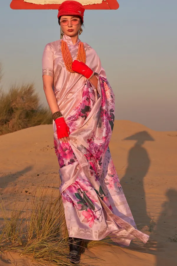 Lace_Pink_Premium_Tussar_Silk_Digital_Print_Saree_Saree_With_Blouse_Piece_For_Women_&_Girls