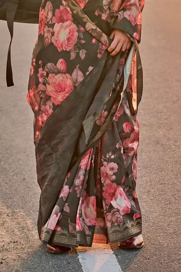 Charcoal_Black_Premium_Tussar_Silk_Digital_Print_Saree_Saree_With_Blouse_Piece_For_Women_&_Girls