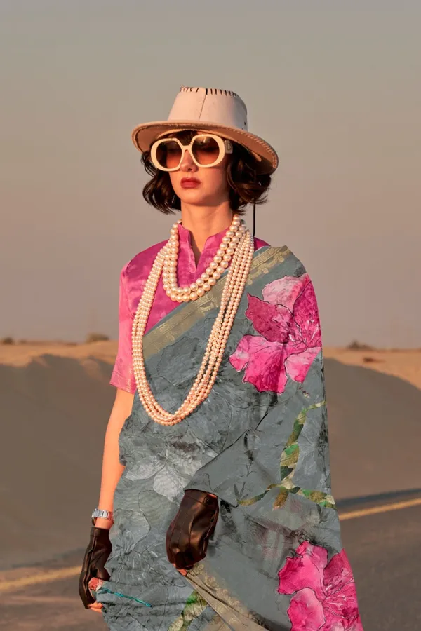 Flint_Grey_Premium_Tussar_Silk_Digital_Print_Saree_Saree_With_Blouse_Piece_For_Women_&_Girls