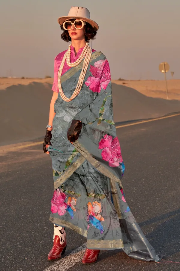Flint_Grey_Premium_Tussar_Silk_Digital_Print_Saree_Saree_With_Blouse_Piece_For_Women_&_Girls