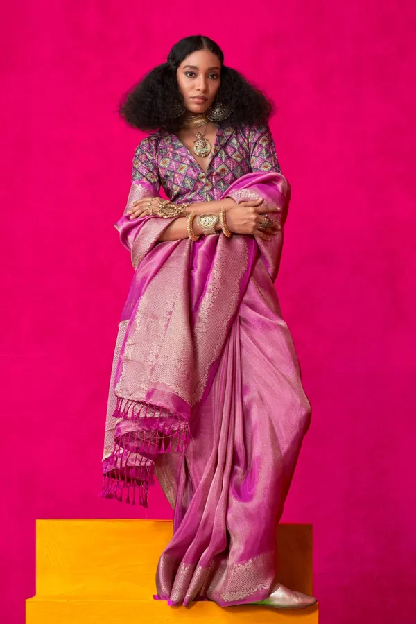 Purple_Premium_Tissue_Saree_With_Blouse_Piece_For_Women_&_Girls