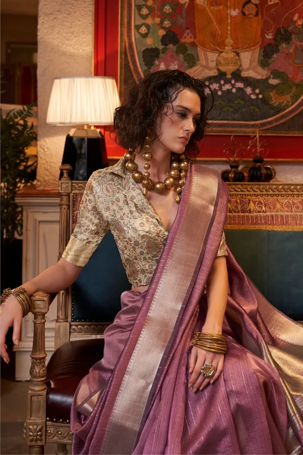 Purple_Premium_Moss_Chiffon_Saree_With_Blouse_Piece_For_Women_&_Girls