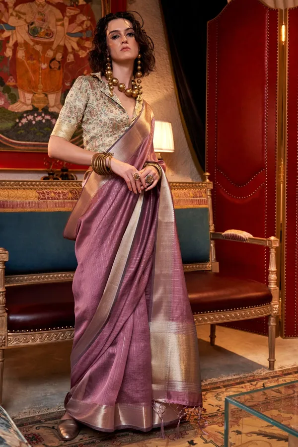 Purple_Premium_Moss_Chiffon_Saree_With_Blouse_Piece_For_Women_&_Girls