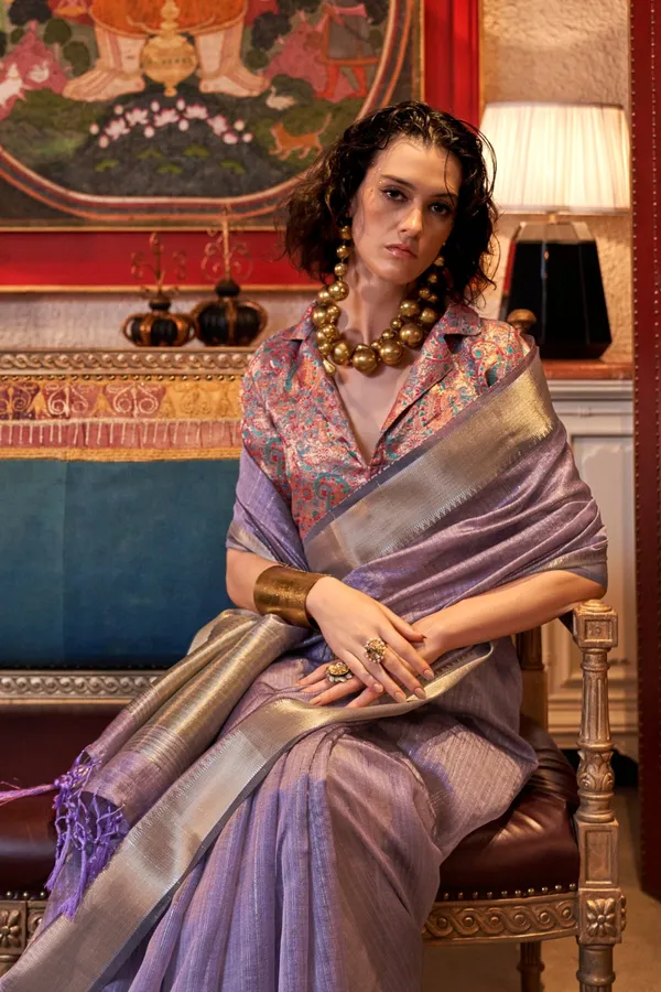 Purple_Premium_Moss_Chiffon_Saree_With_Blouse_Piece_For_Women_&_Girls