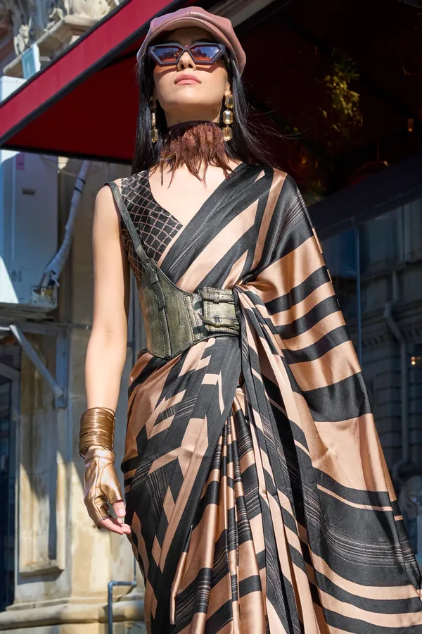 Multicolor_Premium_Satin_Silk_With_Blouse_Piece_For_Women_&_Girls
