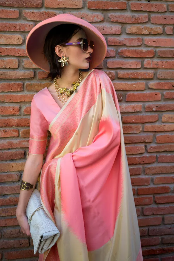Multicolor_Premium_Soft_Silk_With_Blouse_Piece_For_Women_&_Girls