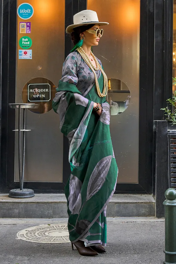 Multicolor_Green_Premium_Printed_Satin_Saree_With_Blouse_Piece_For_Women_&_Girls