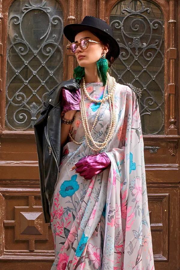 Multicolor_Premium_Printed_Satin_Saree_With_Blouse_Piece_For_Women_&_Girls