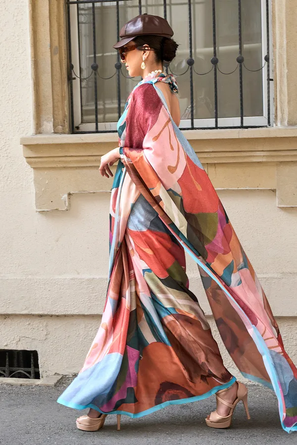 Multicolor_Premium_Printed_Satin_Saree_With_Blouse_Piece_For_Women_&_Girls