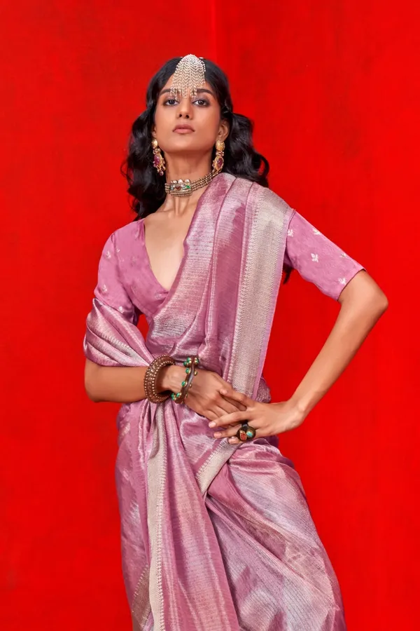 Pink_Premium_Pure_Viscose_Saree_With_Blouse_Piece_For_Women_&_Girls