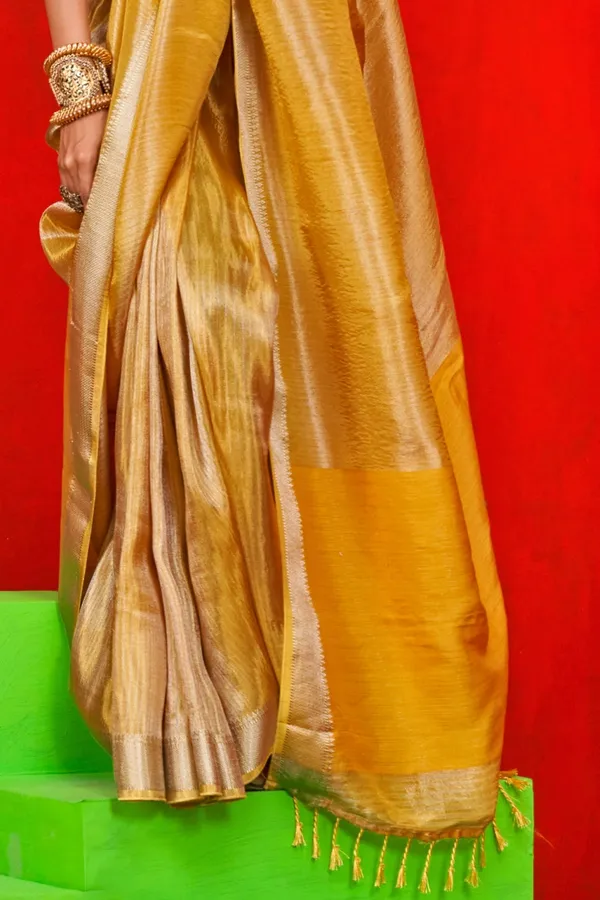 Yellow_Premium_Pure_Viscose_Saree_With_Blouse_Piece_For_Women_&_Girls