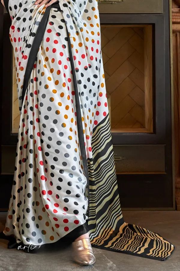 Multicolor_Premium_Satin_Saree_With_Blouse_Piece_For_Women_&_Girls